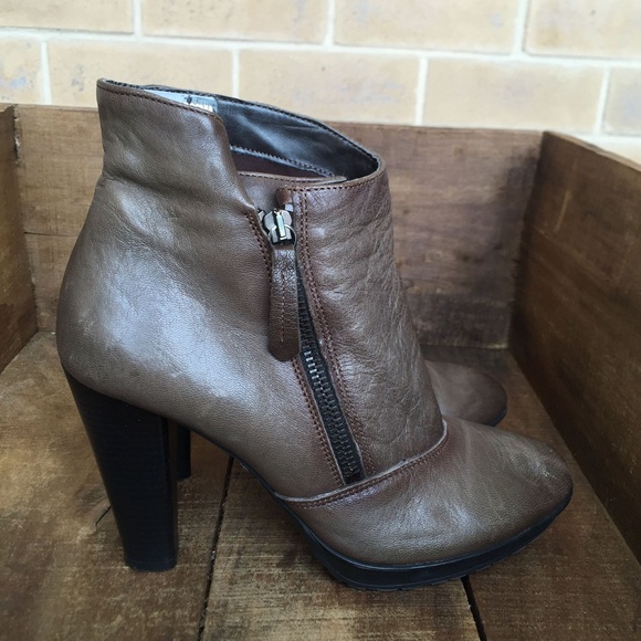 Firenze Shoes - Firenze Women Black Ankle Boots booties Size 8 1/5